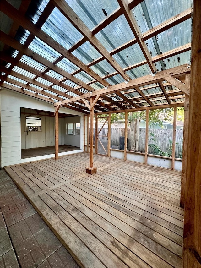 view of wooden terrace