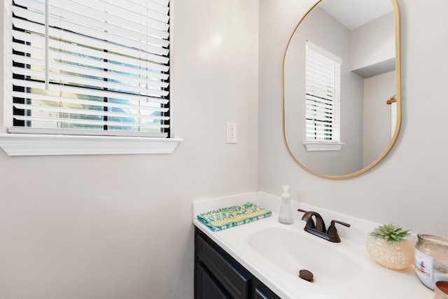 bathroom featuring vanity