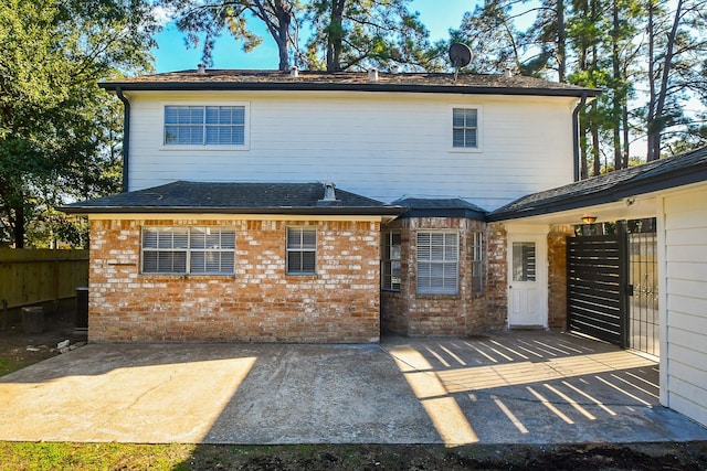 back of house featuring a patio area