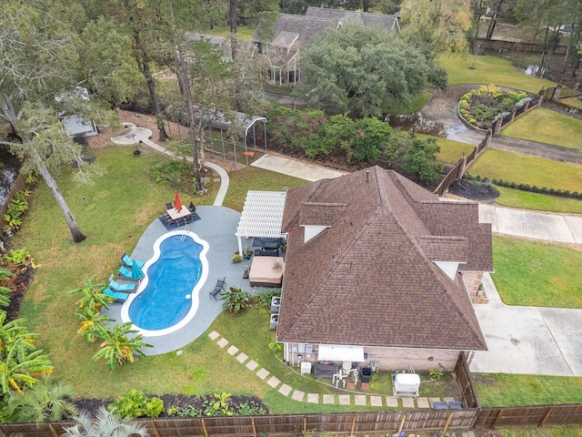 birds eye view of property