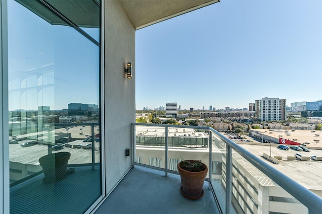 view of balcony