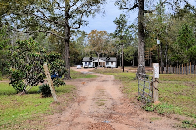 view of road