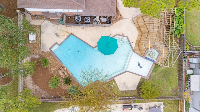 birds eye view of property