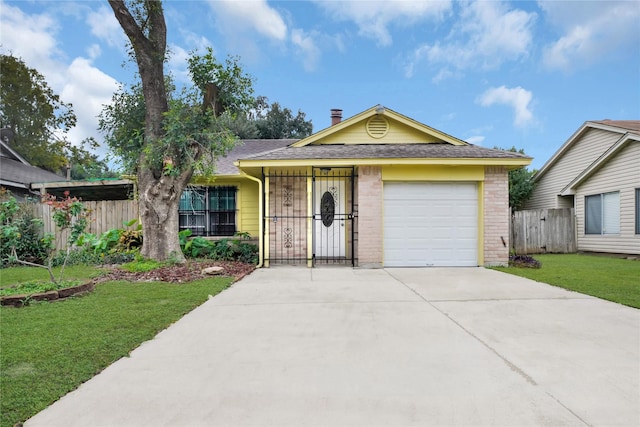 11907 E Marsham Cir, Houston, TX 77066 - single story home with brick siding, concrete driveway, roof with shingles, and a garage