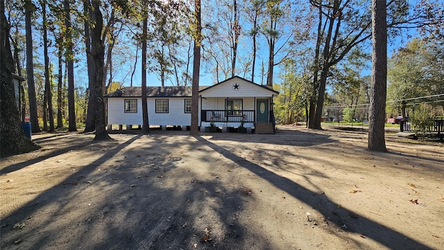 view of front of home featuring a porch