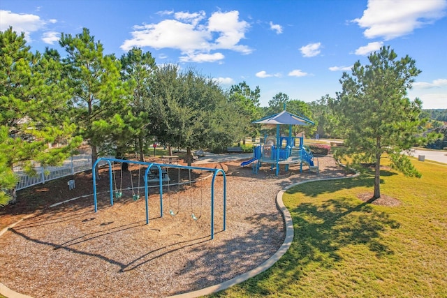 view of jungle gym