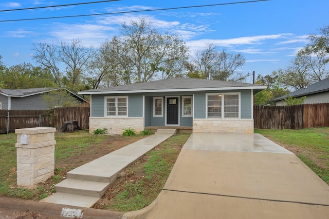 view of bungalow-style house