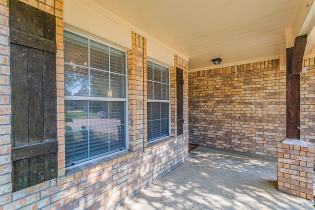 view of patio with covered porch