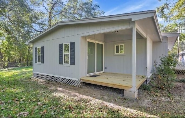 view of rear view of property