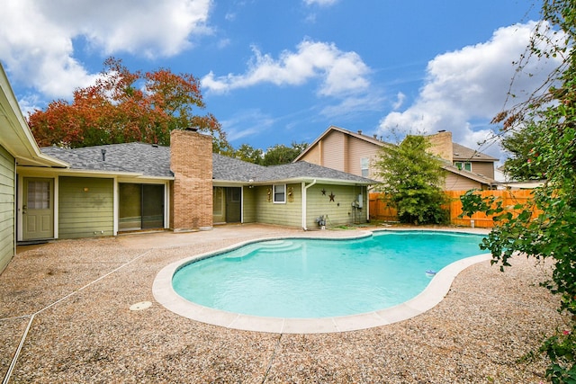 view of pool with a patio