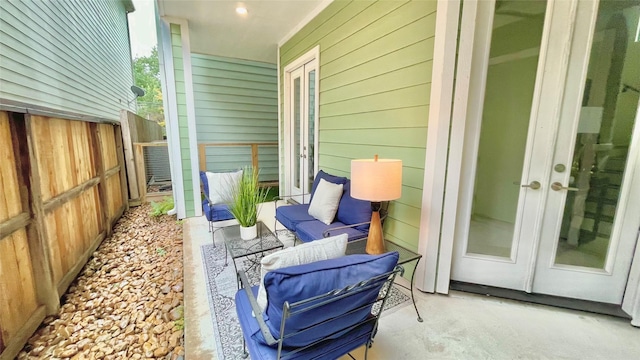 view of patio / terrace with french doors