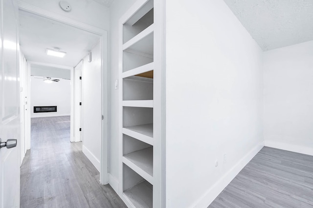 hall featuring hardwood / wood-style floors