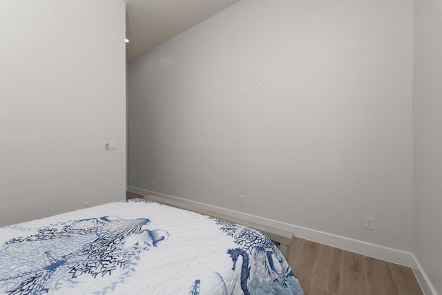 bedroom featuring hardwood / wood-style floors