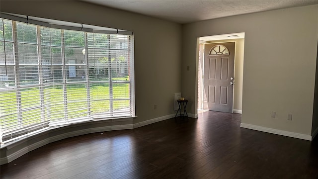 7204 Crownwest St Unit 7204, Houston, TX 77072 - foyer featuring baseboards, wood finished floors, and a wealth of natural light