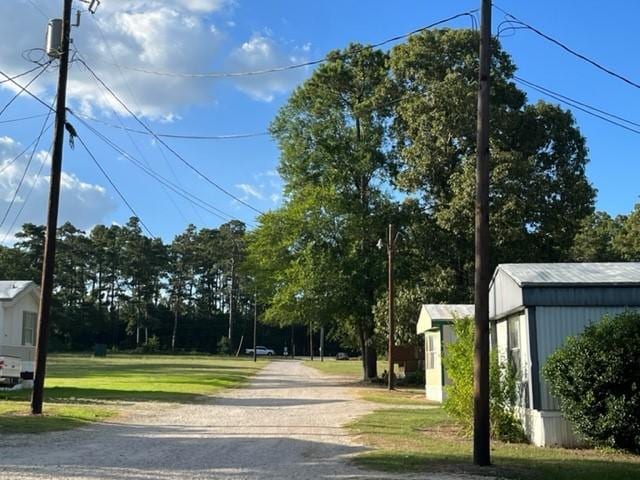 view of road