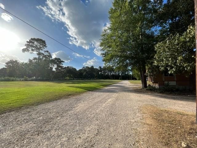 view of road