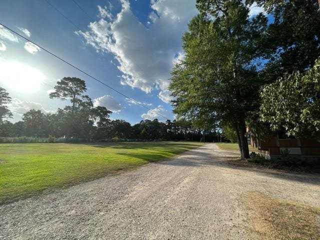 view of road