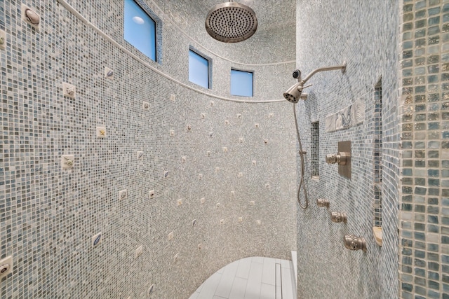 details with walk in shower