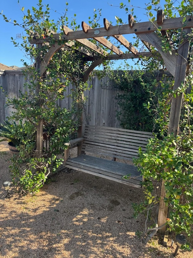 exterior details featuring fence