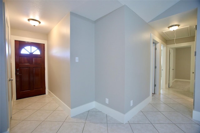 view of tiled entryway