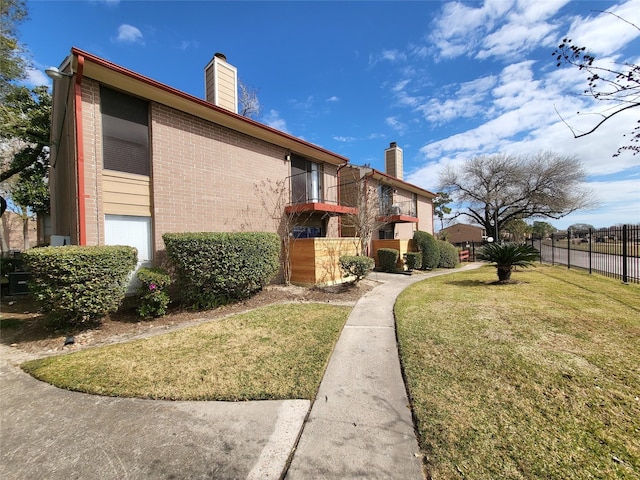 exterior space with fence