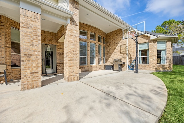 rear view of house featuring a patio