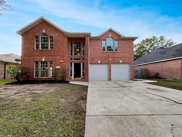 front of property featuring a garage