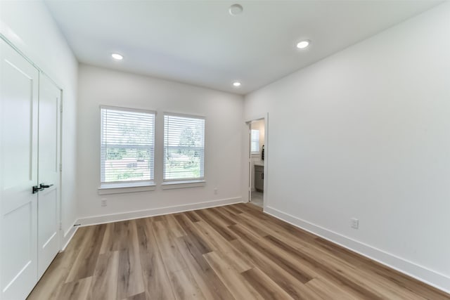 interior space featuring light hardwood / wood-style floors