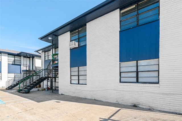 view of property exterior featuring cooling unit