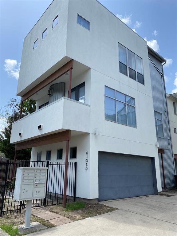 view of building exterior featuring a garage