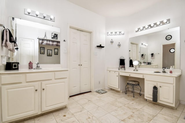 bathroom featuring vanity