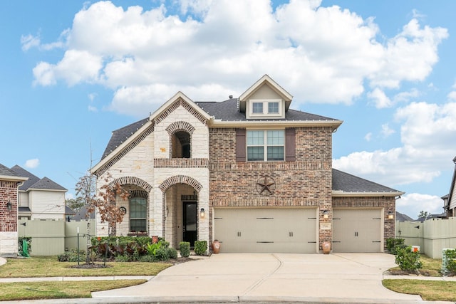 view of front of house featuring a garage