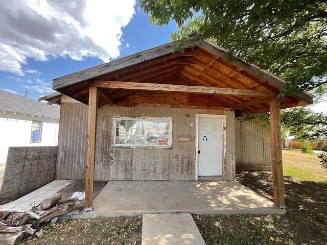 view of outbuilding