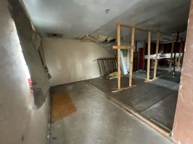 view of basement