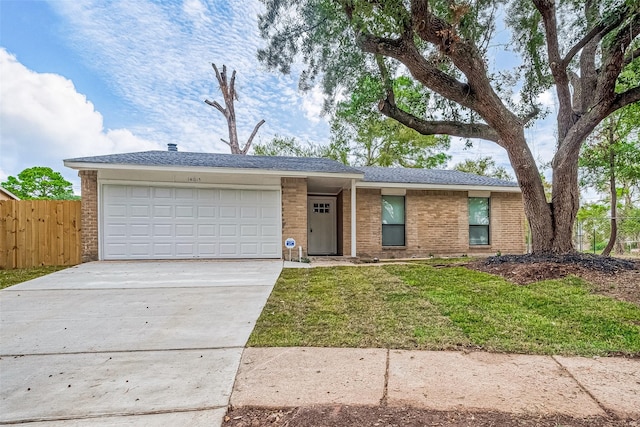 ranch-style house with a garage