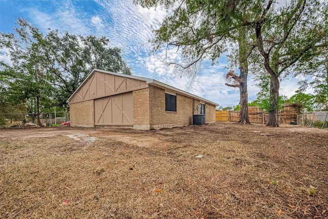 exterior space with central AC unit