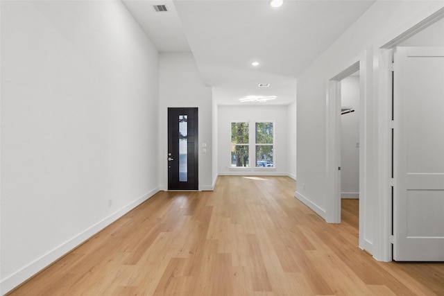 foyer featuring light hardwood / wood-style flooring