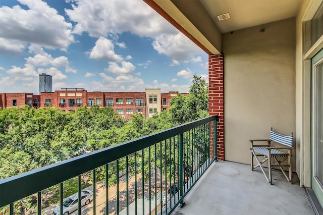 view of balcony