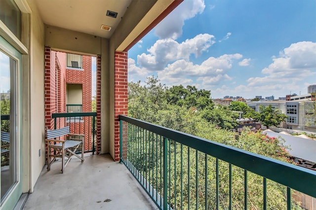 view of balcony