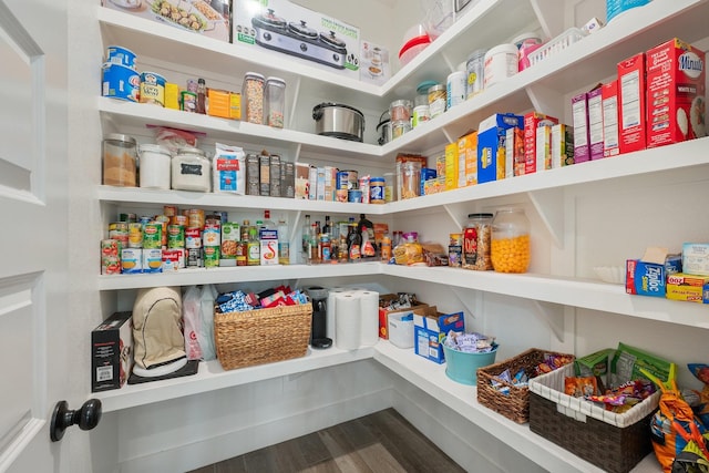 view of pantry