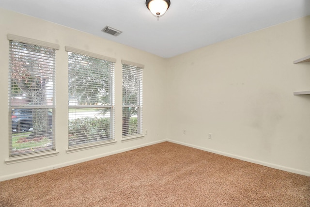 view of carpeted empty room