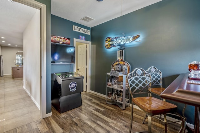 interior space featuring hardwood / wood-style floors