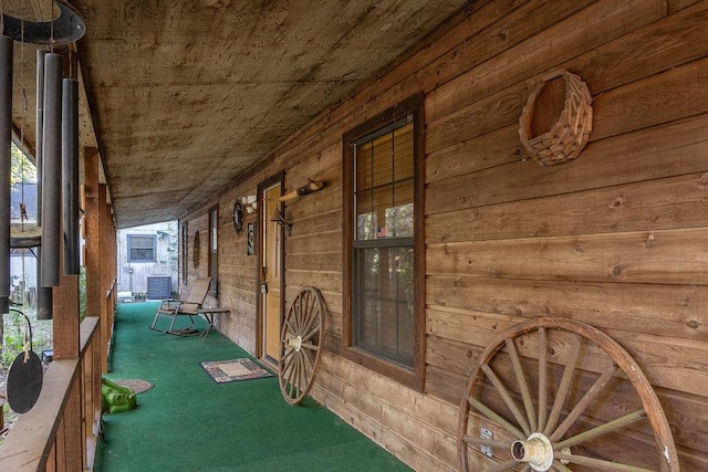 view of patio featuring cooling unit