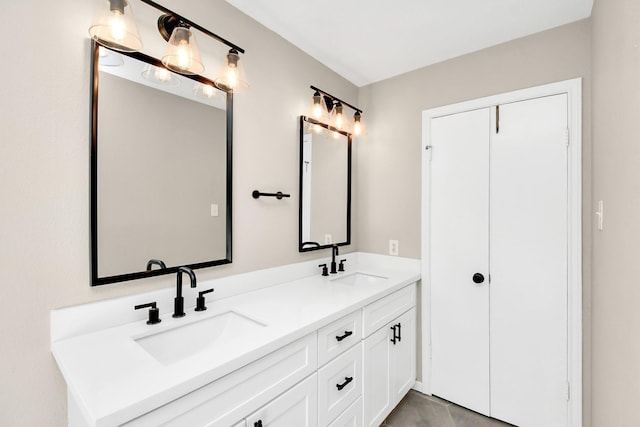 bathroom with vanity