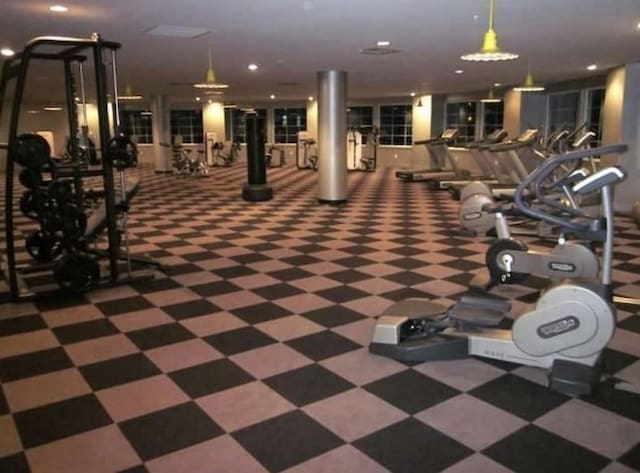 view of exercise room