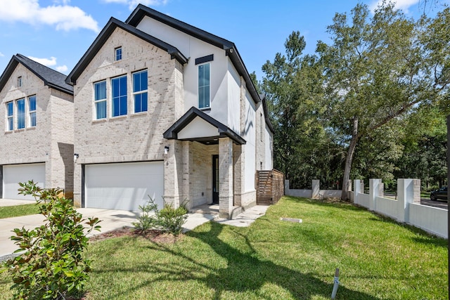 7934 Hennessy Ln Unit 6, Spring, TX 77389 - view of front of home with an attached garage, driveway, and brick siding
