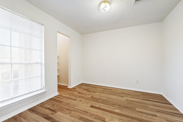 empty room featuring light hardwood / wood-style flooring