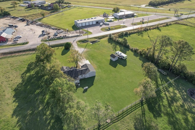 bird's eye view featuring a rural view