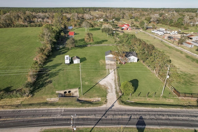 bird's eye view featuring a rural view