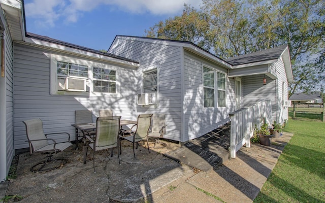 view of patio / terrace with cooling unit